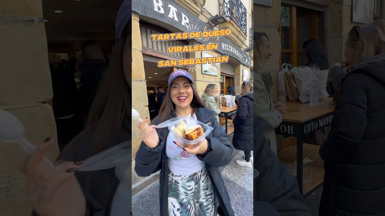TARTA DE QUESO VIRAL EN DONOSTI 📍LA VIÑA #laviña #tartadequeso #sansebastián #donosti #pintxos