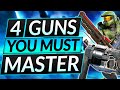 4 BEST GUNS to INSTANTLY IMPROVE - Advanced Weapons Tricks - Halo Infinite Guide