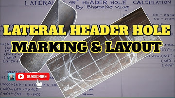 HOW TO LAYOUT LATERAL Y HEADER HOLE (Part 2)