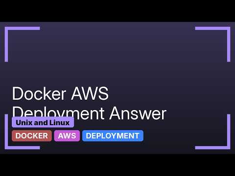 Unix & Linux: Using Docker in production