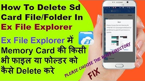 Es file explorer please choose root directory fix