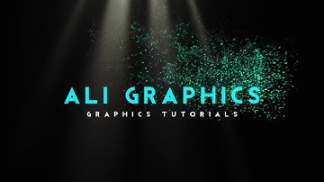 Particle intro And Text Animation in Capcut || PixelLab || Tutorial || Ali Graphics