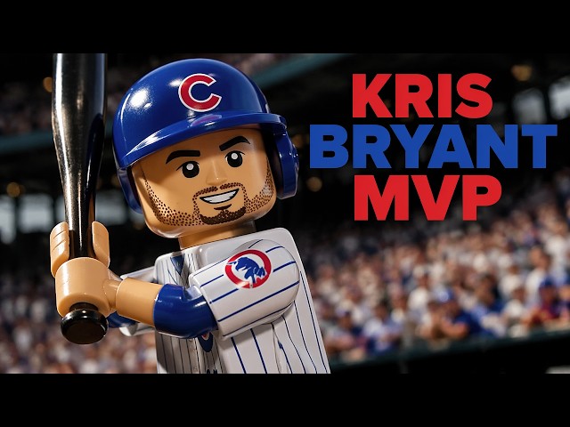 Chicago Cubs MVP Kris Bryant MLB mini figure toy by Oyo Sportstoys