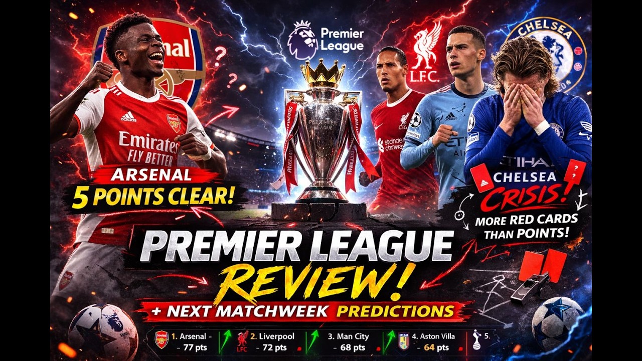 Title Race Heating Up! Arsenal Lead, Chelsea Struggle & Matchweek Predictions
