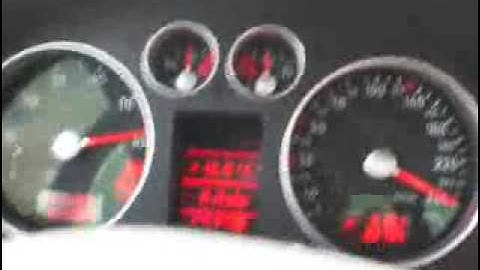 Audi TT 3.2 DSG 280 km/h topspeed and launch control
