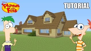 Minecraft Tutorial: How To Make "Phineas and Ferb's" House! "Phineas and Ferb" (Survival House)