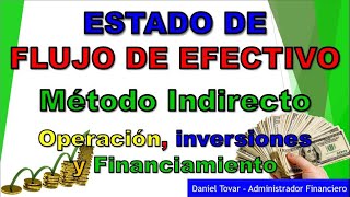 Estado de Flujo de Efectivo. Operación, Inversión y Financiamiento. Método Indirecto. Free Cash Flow