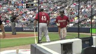 2010/05/01 Bourn scores on a grounder