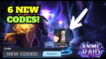 ⚔️ *NEW* CODES FOR ANIME RAID! | ROBLOX ANIME RAID 🔥