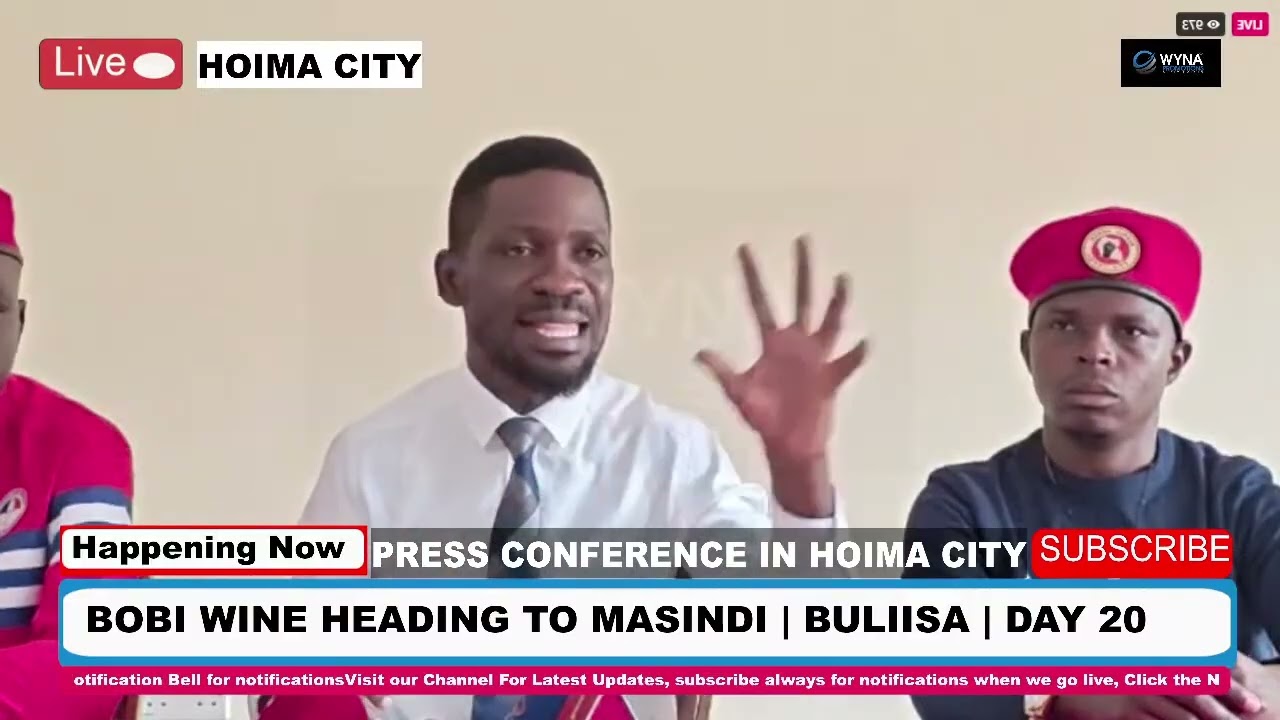BOBI WINE'S PRESS CONFERENCE BEFORE SET OFF TO MASINDI | BULIISA