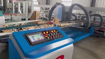 YIKE GROUP Carton box auto folder gluer machine for 3.5 ply corrugated sheet