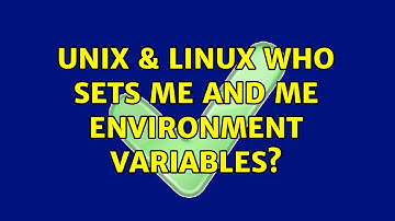 Unix & Linux: Who sets $USER and $USERNAME environment variables? (4 Solutions!!)
