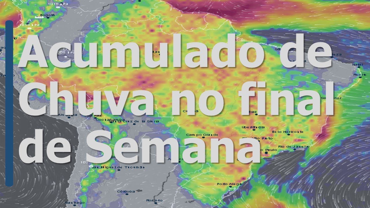 Previsão do tempo para o fim de semana - Chuvas fortes se espalham pelo país.