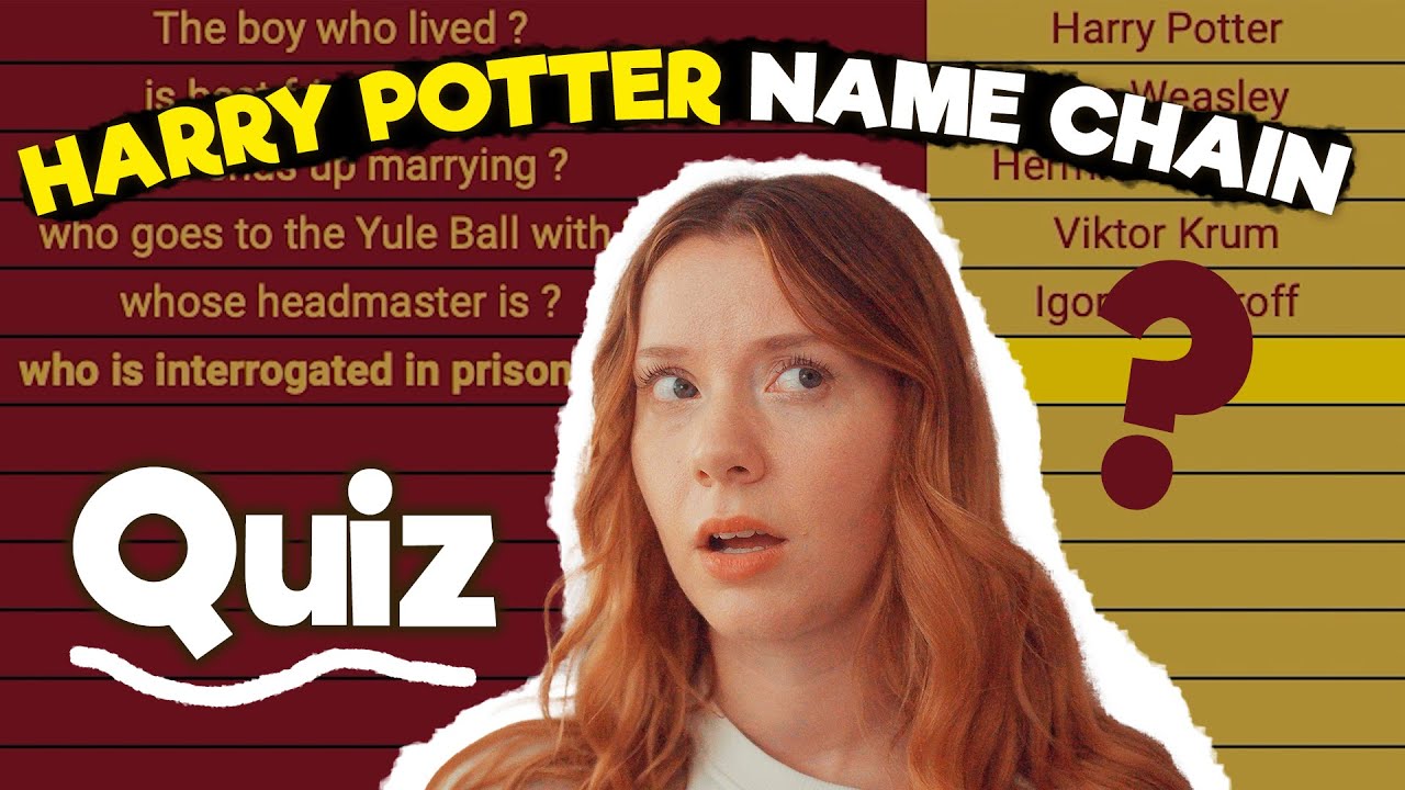 Harry Potter Quiz ⚡ NAME CHALLENGE  