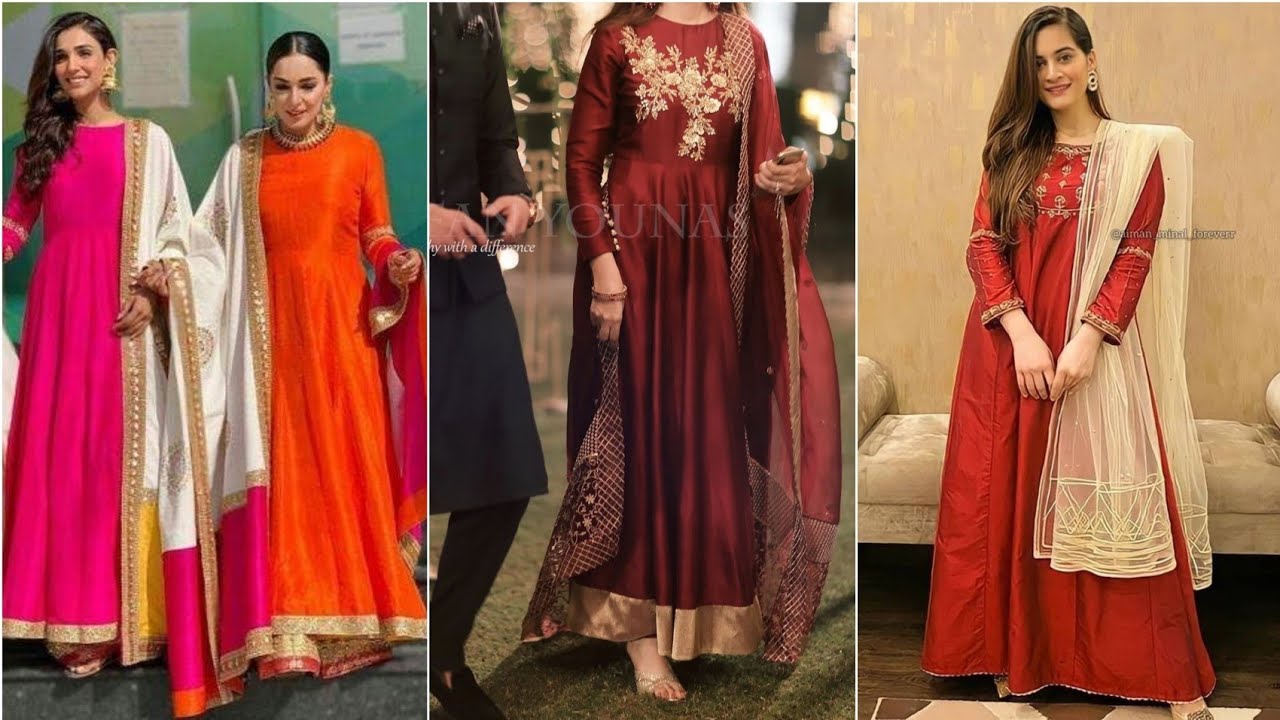 Raw Silk Dress Designs | Plain Dress Designs Ideas 2022