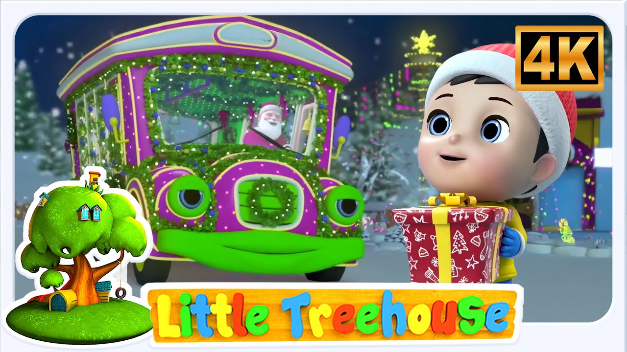 Treebies Little Treehouse Різдвяна Поїздка – Колеса В Автобусі 🎄|Святкова Музика Для Дітей ...