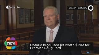 Ontario Buys Used Jet Worth 29M For Premier Doug Ford