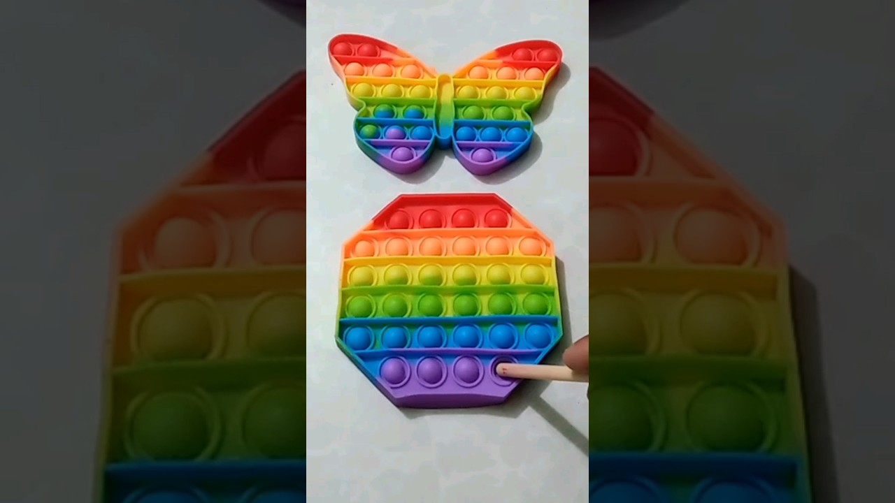 Cute Butterfly pop it 🌈 Fidget color pop it 