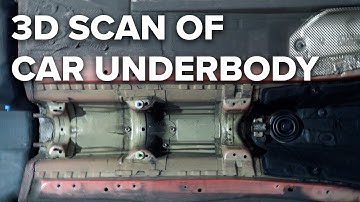 3D Scan of car underbody using AESUB green.