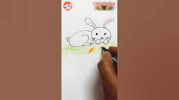 Drawing a Rabbit From Number 200 | #shorts #viral #trending