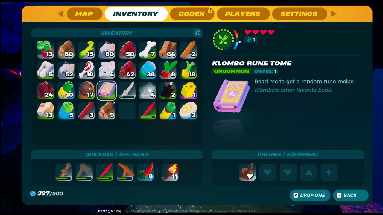 Lego Rune Fortnite Lego Klombo Rune Tome - YouTube