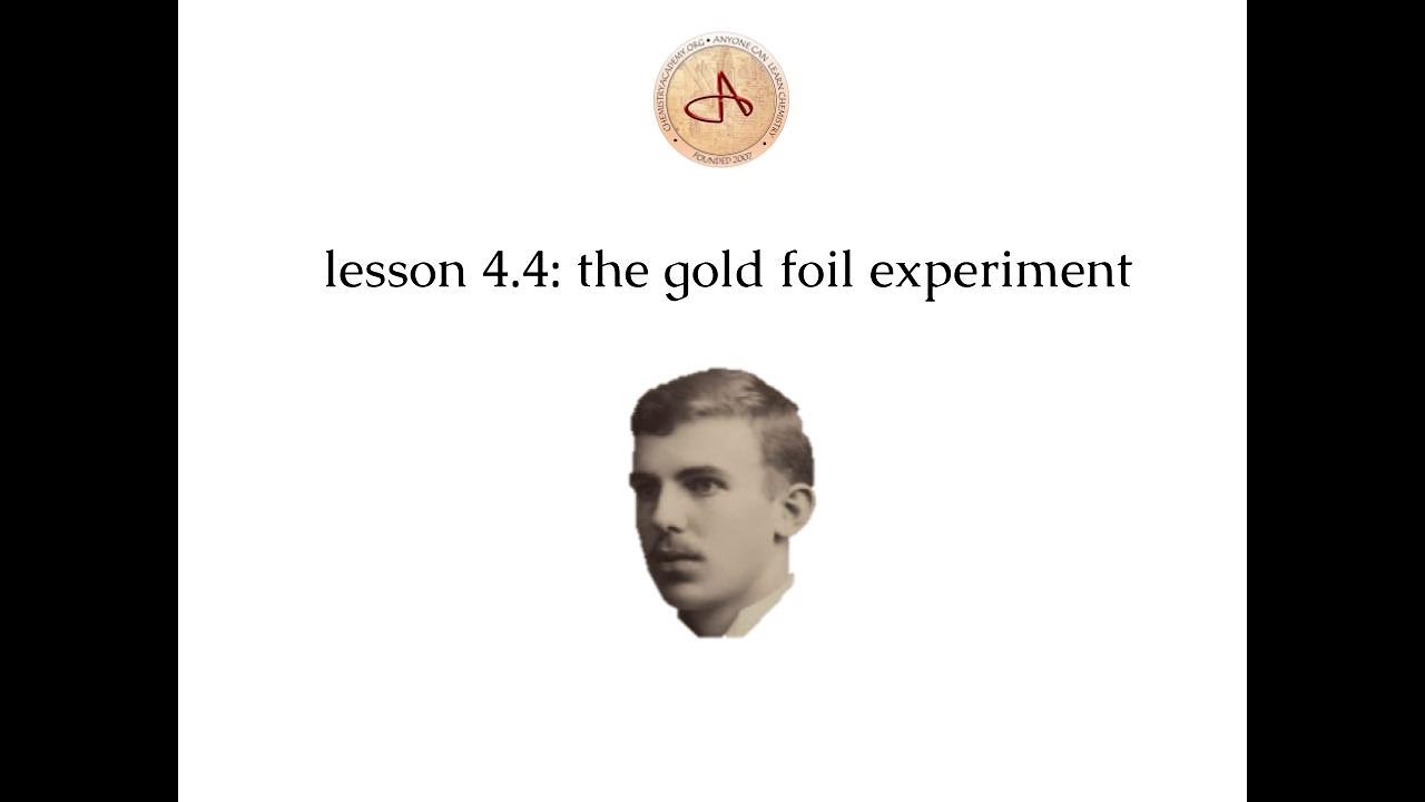 4 4 rutherfords gold foil experiment YouTube
