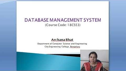 DBMS Lecture 2 - Introduction to databases