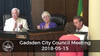 Gadsden City Council Meeting 2018 05 15