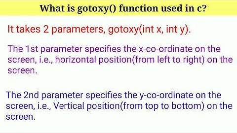 gotoxy() function in C language | Lecture 20,part 3 | Shaka Mudasir