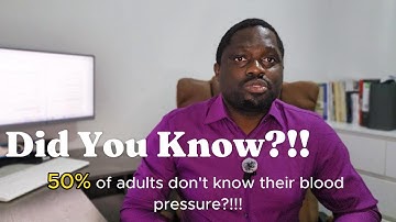 50% of Adults Don’t Know Their Blood Pressure