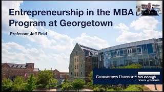 MBA Admissions & Georgetown Entrepreneurship Webinar