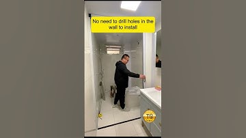 The invisible partition door with no drilling design only takes 15 minutes to install