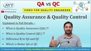 QA & QC | 'Quality Assurance (QA)' Vs 'Quality Control' (QC) in Explained in Detail (In Hindi) screenshot 4