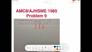 AMC8/AJHSME 1985 Problem 9