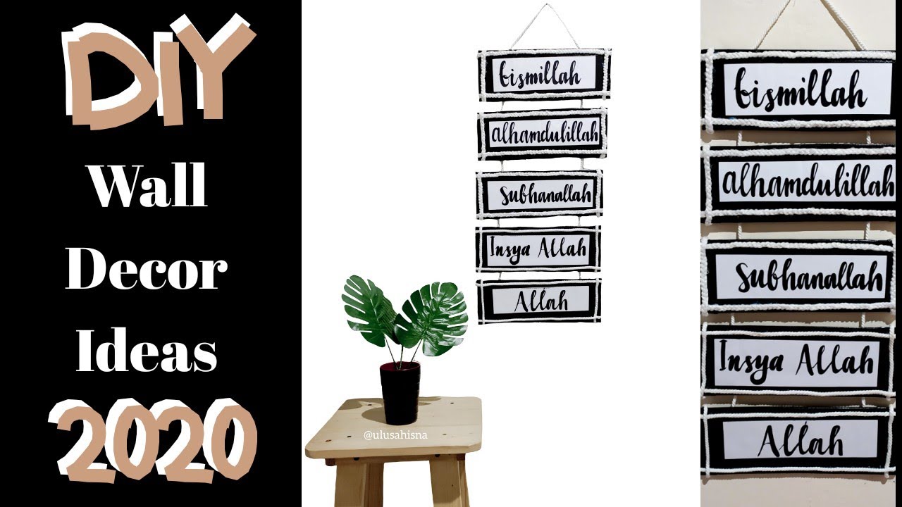 DIY Aesthetic Room Decor(Indonesia) Cara membuat hiasan dinding Low