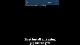 Google text to speech gtts in python #HaCode python Short Program #shorts #20