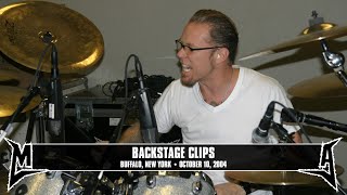 metallica backstage clips buffalo ny october 10 2004