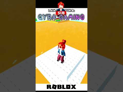 The Ground is LAVA #qyragaming #roblox