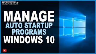 how to disable startup programs in windows 10