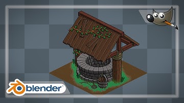 How to make pixel art well in Blender and GIMP (time-lapse)