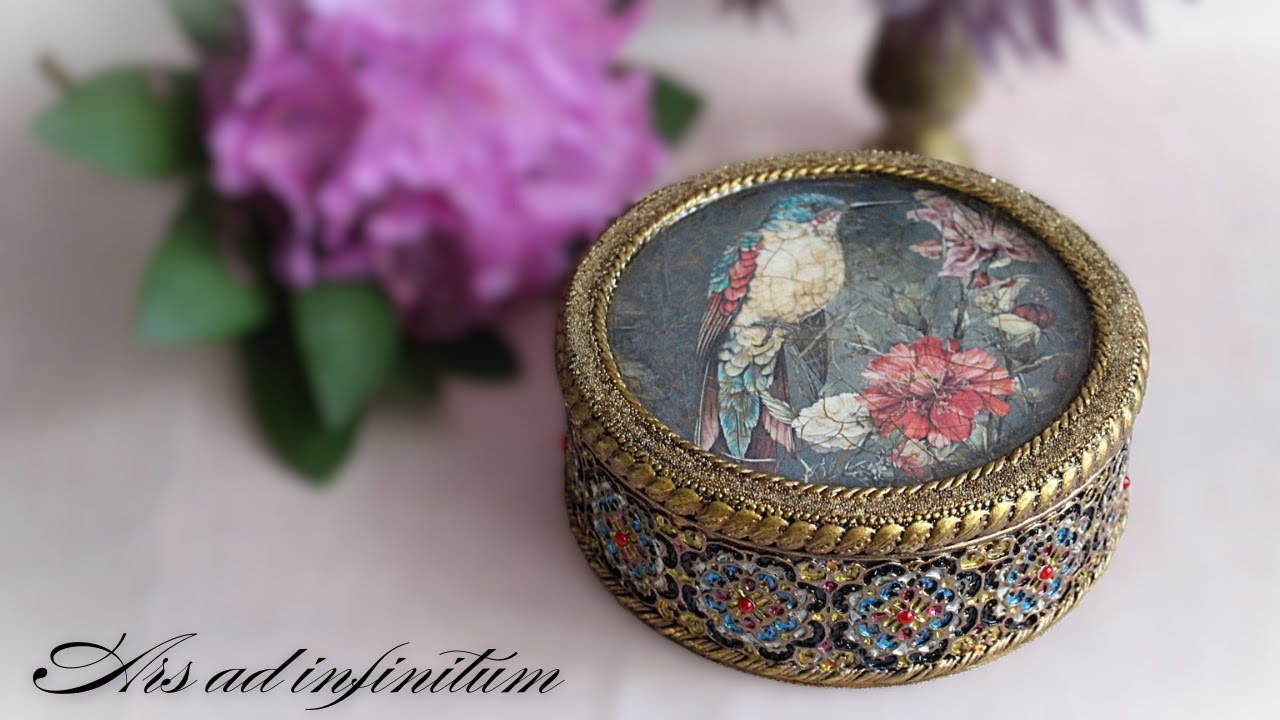 Recycling. Metal can inspired by oriental style. / Metalowa puszka inspirowana stylem orientalnym.