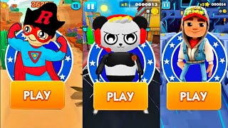 Tag with Ryan vs Super Combo Run Panda vs Subway Surfers screenshot 4