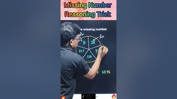 Missing Number Reasoning Short Tricks #ssccgl #ssc #sscchsl #maths #shorts