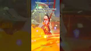 C6 Emilie Destroys Abyss 12-3 in seconds #emilie #spiralabyss #genshinimpact