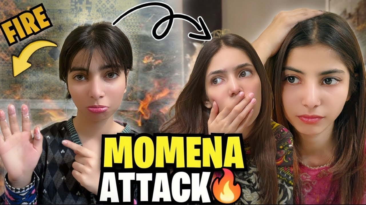 AAG LAG GAYI 🥺🥺| MOMENA KA HATH JAAL GYA😰😰