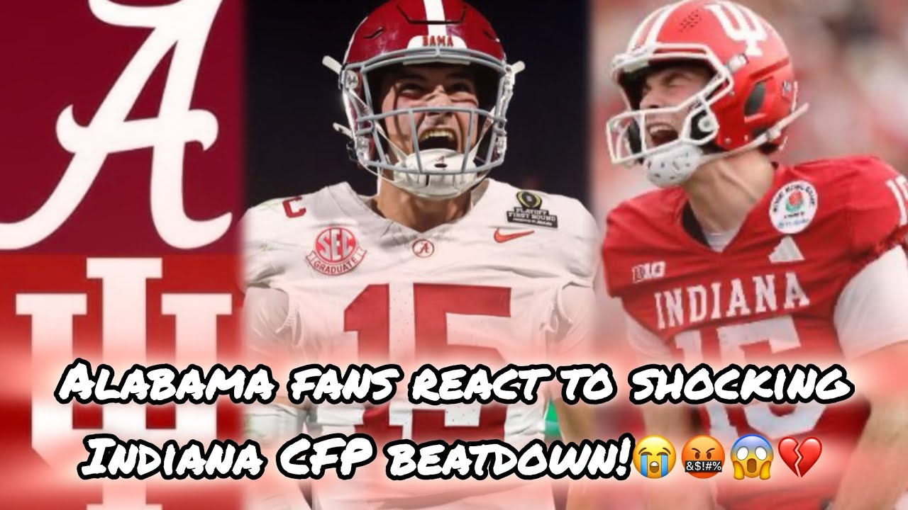 ALABAMA FANS Left In SHOCK After HISTORIC CFP COLLAPSE vs Indiana Hoosiers || Live Fan Reactions 💔🏈