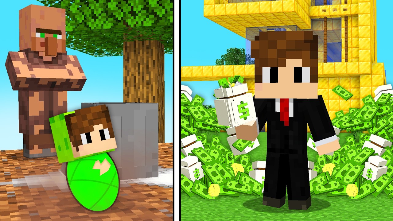 Майнкрафт, но от РЕБЕНОК БЕДНЫЙ до РЕБЕНОК БОГАТЫЙ!