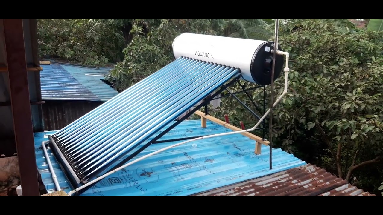 vguard solar water heater Glass lined technology YouTube