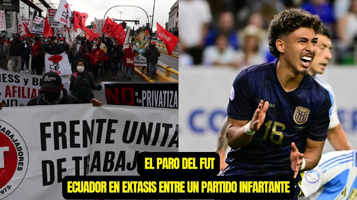 ECUADOR EN EXTASIS ENTRE UN PARTIDO INFARTANTE Y EL PARO DEL FUT!