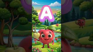 A for Apple 🍏| Kids Alphabet Learning Video | ABC song for Toddlers #abcd #kids #shortfeed